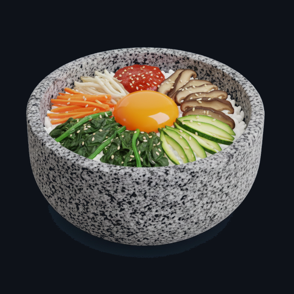 Bibimbap stone bowl icon (dark)